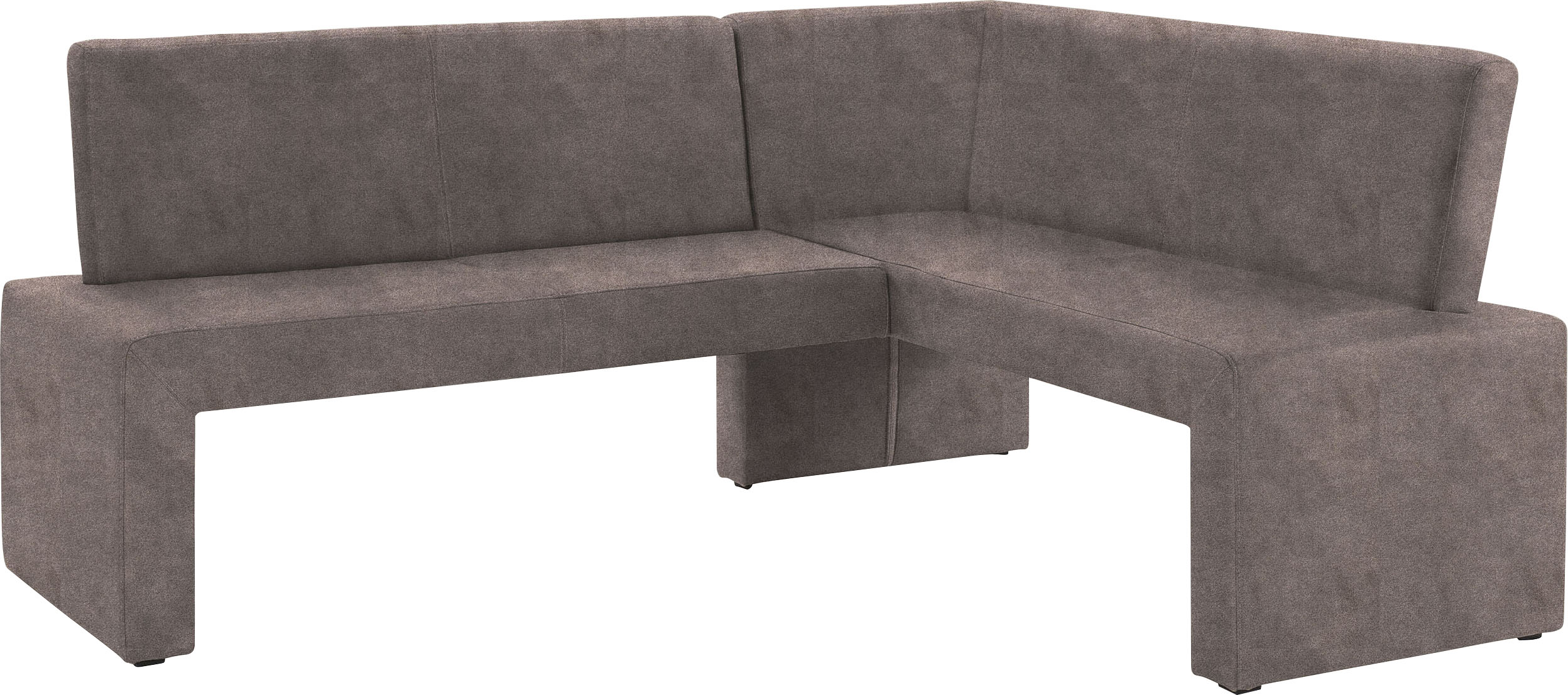 Eckbank HOME AFFAIRE "Barcelona", braun (dunkelbraun (arizona 4412)), B:200cm H:88cm T:160cm, Holzwerkstoff, Massivholz, Polyester, Sitzbänke, In verschiedenen Stoffen und Farben Image