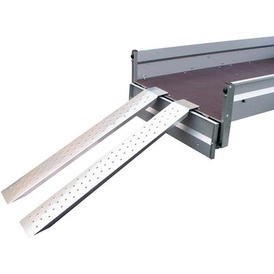 Auffahrrampe STEMA "light", silber (silberfarben), B:20cm H:10cm L:149cm, Stahl, Rampen