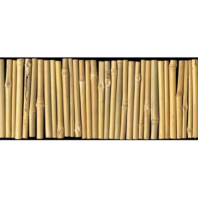 Fototapete ARCHITECTS PAPER "Bambus on Black", schwarz (beige, schwarz), B:6m L:2,5m, Vlies, Tapeten, Vlies, Wand, Schräge