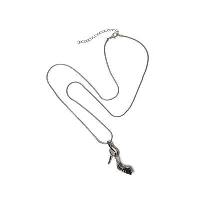 Lange Kette "Cinderella", Damen, Gr. one size, Metall, silber, COLLEZIONE ALESSANDRO, Basic, Halsketten, mit Highheel Image
