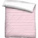 Wendebettbezug BIBERNA "Mix & Match in Größe 135x200 oder 155x220 cm" Bettbezüge Gr. B/L: 200 cm x 200 cm, rosa (rosa, streifen) Mako-Satin-Bettwäsche Bettbezug aus Baumwolle, gemusterte Bettwäsche mit Wendeoptik