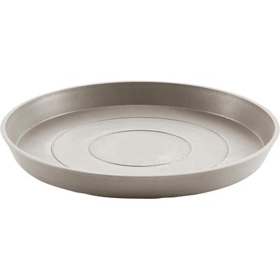 Blumentopfuntersetzer ECOPOTS "ROUND SAUCER Taupe" Untersetzer grau (taupe) BxTxH: 50,5x50,5x3,5 cm