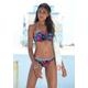 Bandeau-Bikini-Top VENICE BEACH "Summer" Gr. 34, Cup C, blau (marine, bedruckt) Damen Bikini-Oberteile Ocean Blue