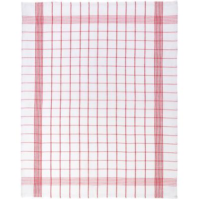 Geschirrtuch STUCO "Leinen, kariert", rot (weiß, rot), B:50cm L:70cm, Geschirrtücher Image