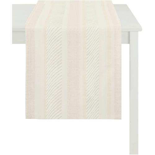 „Tischläufer APELT „“2904 Loft Style““ Tischdecken Gr. B/L: 48 cm x 140 cm, 1 St., beige (creme, beige) Tischläufer“