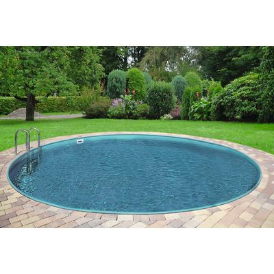 Rundpool CLEAR POOL "PREMIUM IBIZA", weiß, H:120cm Ø:420cm, Schwimmbecken, inkl. Bodenschutzplane, in verschiedenen Größen erhältlich