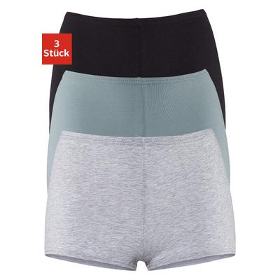 Panty PETITE FLEUR, Damen, Gr. 40/42, blau (blau, schwarz, grau), Obermaterial: 95% Baumwolle, 5% Elasthan, unifarben, körpernah, Unterhosen, aus elastischer Baumwoll-Qualität Image