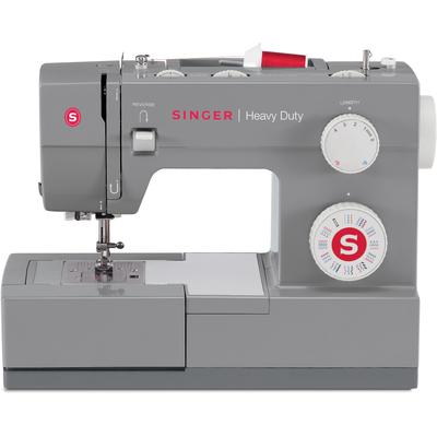 SINGER Nähmaschine "Heavy Duty 4432" Nähmaschinen 32 Stiche grau Coverlock-Nähmaschinen