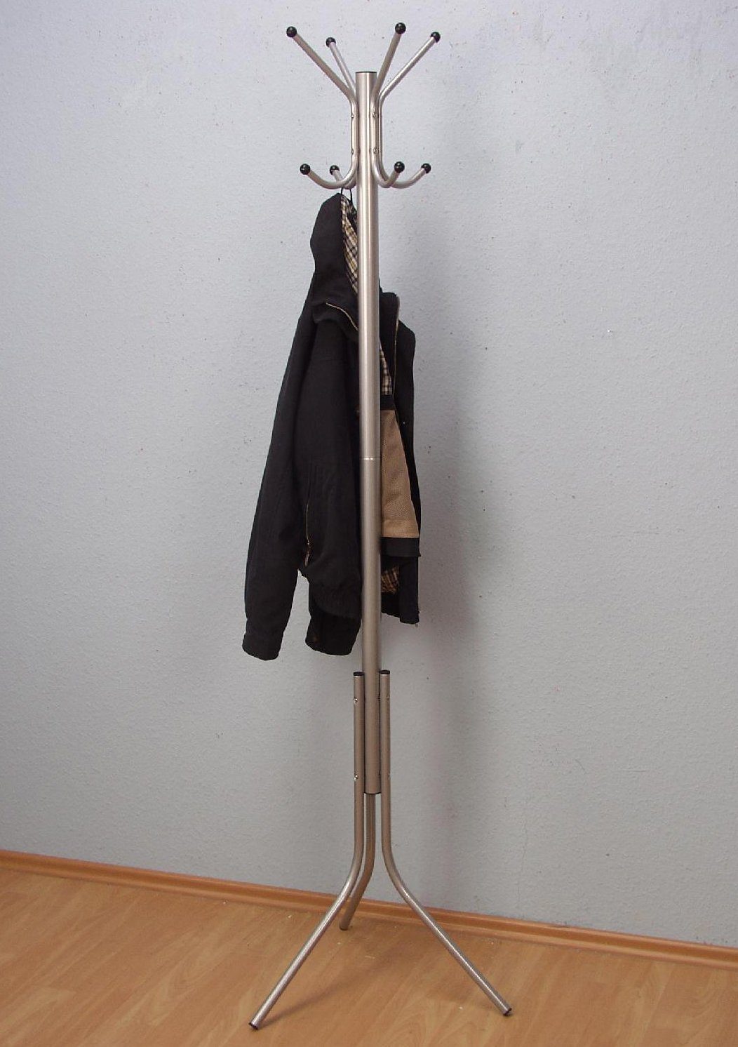 Garderobenständer INOSIGN "TOPSELLER", grau (alufarben), B:41cm H:178cm T:44cm, Stahl, Garderobenständer, Maße (B/T/H): 41/44/178 cm