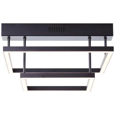 BRILLIANT Deckenleuchte "Ranut", schwarz, H: 19cm, Lampen, LED Deckenlampe 2flg schwarz Image