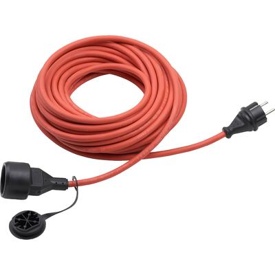 MEISTER Verlängerungskabel Kabel mit integriertem Kinderschutz rot Elektroinstallation