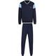 Schlafanzug TRIGEMA "TRIGEMA in modischem Design" Gr. L, blau (navy) Herren Homewear-Sets Pyjamas