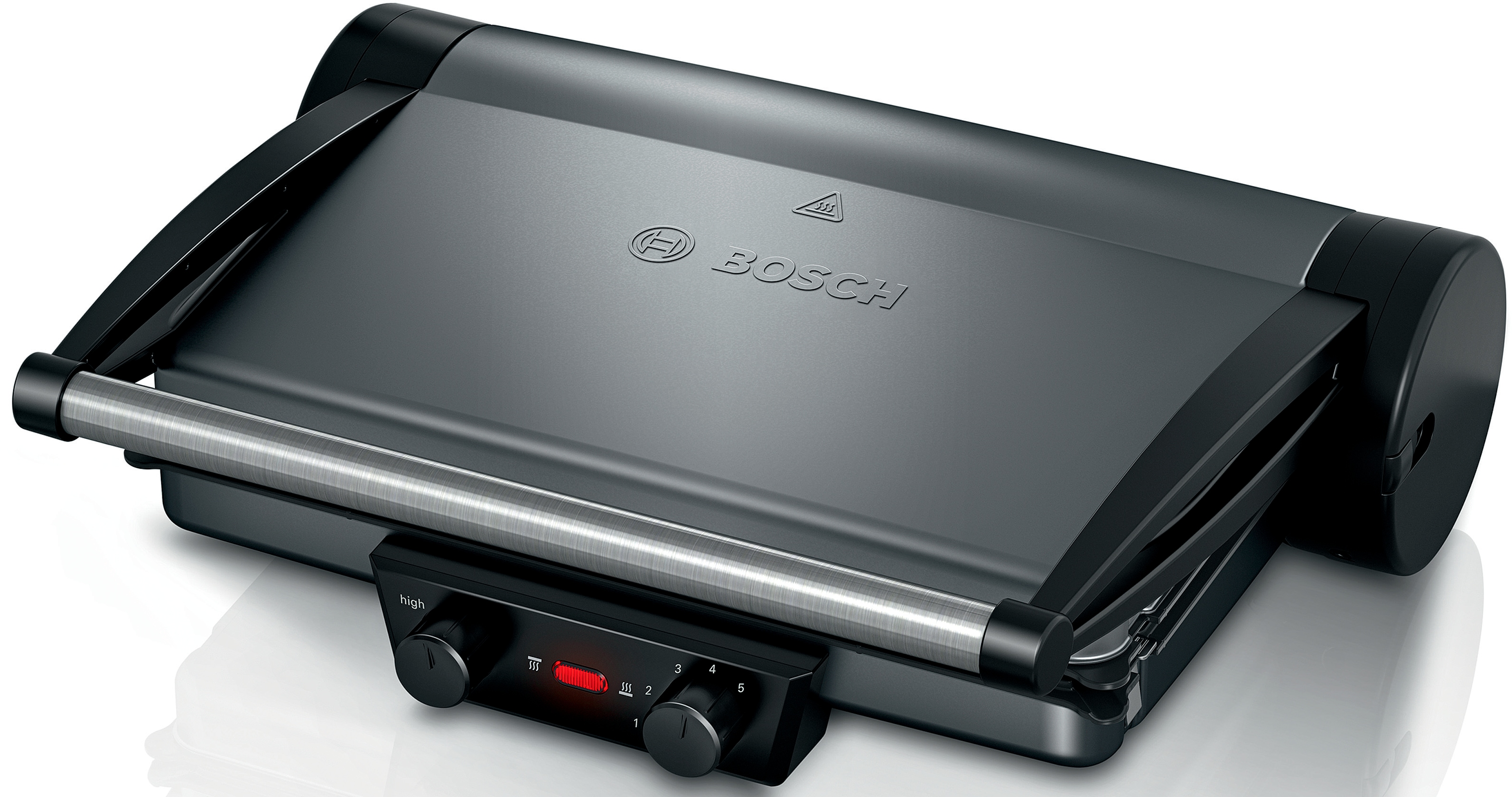 Kontaktgrill BOSCH "TCG4215", silber, B:40 H:11,5 T:33, Kontaktgrill_Standgrill_Tischgrill_Teppanyakigrill Image