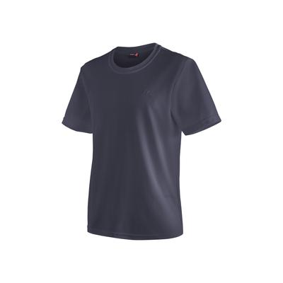 Funktionsshirt MAIER SPORTS "Walter", Herren, Gr. L, blau (dunkelblau), 100% Polyester, Rundhals, Kurzarm, Shirts, Herren T-Shirt, rundhals pique Outdoorshirt, schnelltrocknend Image
