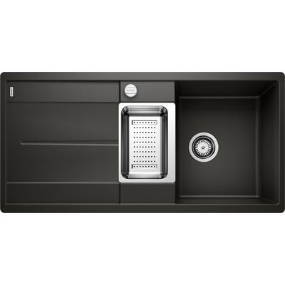 BLANCO Granitspüle "METRA 6 S-F" Küchenspülen Gr. beidseitig, schwarz Küchenspülen