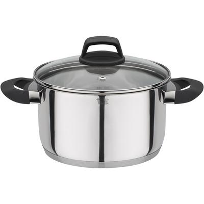 Fleischtopf GSW "Como", silber (edelstahlfarben), H:11,5cm Ø:20cm, Töpfe, Induktion Image