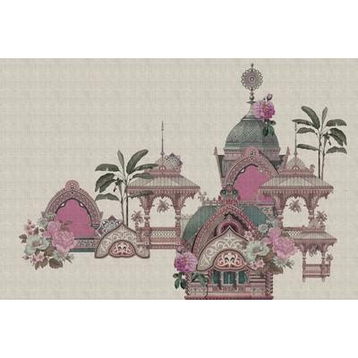 Fototapete LIVING WALLS "Walls by Patel Jaipur", lila, B:4,00m L:2,7m, Vlies, Tapeten, Vlies, Wand