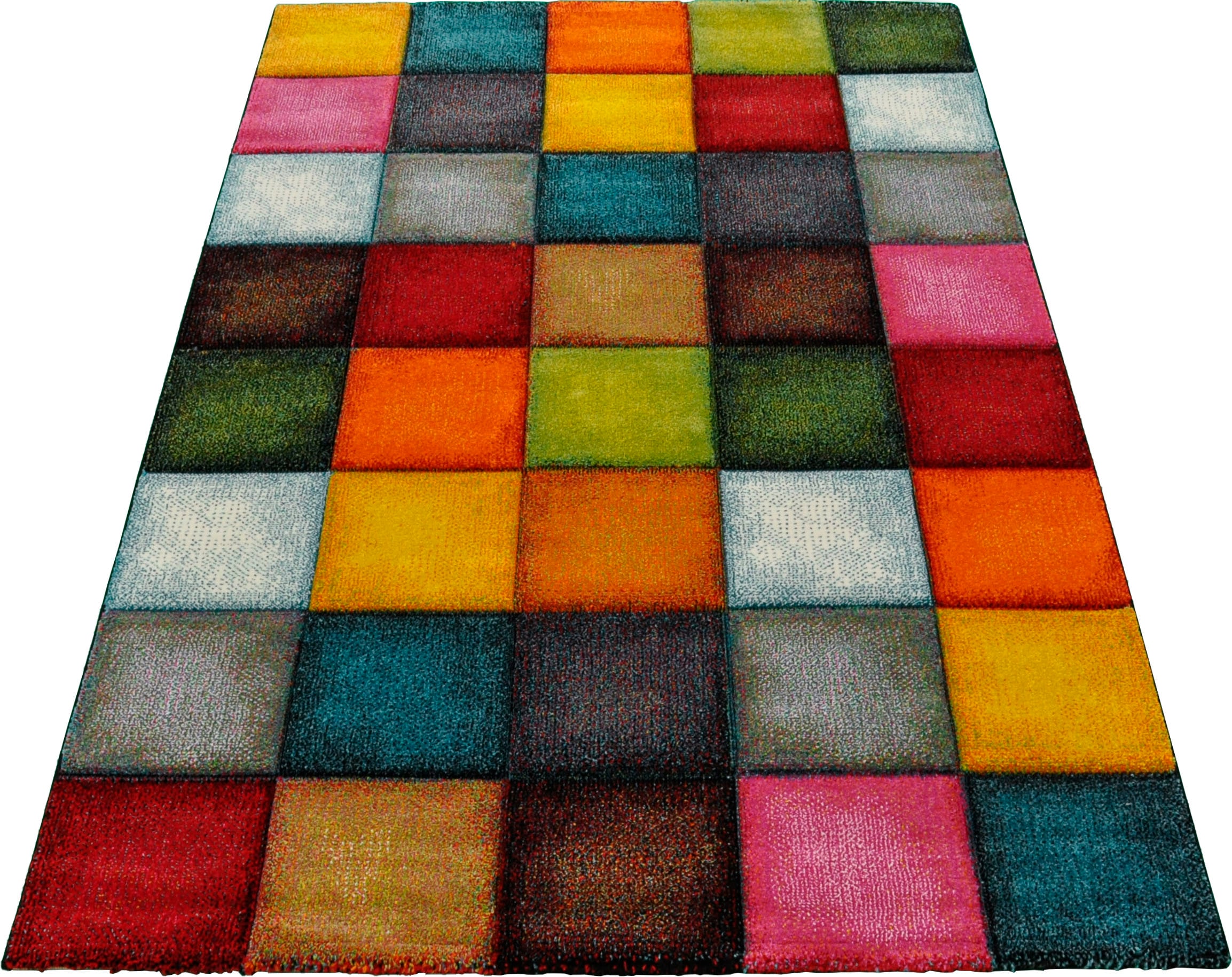 Teppich MERINOS "Belis 22605", bunt (multi), B:160cm H:18mm L:230cm, Polypropylen (PP), Teppiche, Wohnzimmer, moderner farbenfroher Kurzflorteppich Image