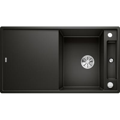 Granitspüle BLANCO "AXIA III 5 S", schwarz, B:51cm H:19cm T:92cm, Verbundwerkstoff, Küchenspülen, inklusive gratis Glasschneidebrett