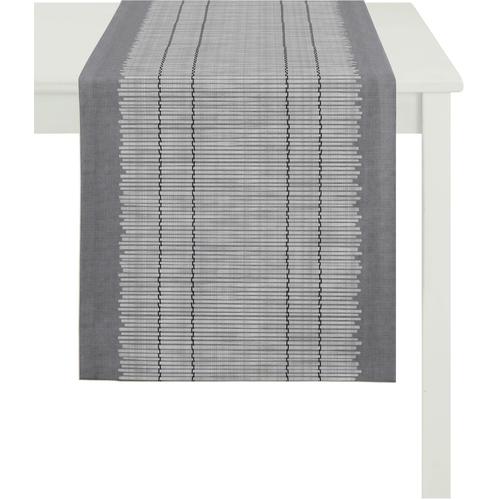 „Tischläufer APELT „“3033 Loft Bambusmatte““ Tischdecken Gr. B/L: 48 cm x 140 cm, 1 St., grau Tischläufer“