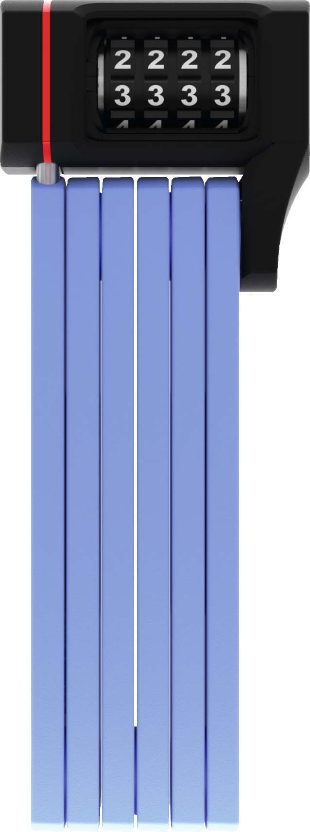 Faltschloss ABUS "uGrip Bordo 5700", blau, SicherheitsschlösserL:80cm, Stahl, mit Halterung - 80 cm Länge, L:80cm Image