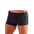 Boxer-Badehose BENCH., Herren, Gr. 4, N-Gr, schwarz, Polyamid, unifarben, Badehosen, mit seitlichem Logoprint