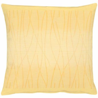 Dekokissen APELT "7902 Loft Gold", gelb (gelb, gemustert), B:46cm L:46cm, Polyester, Dekokissen_Sitzkissen_Kissenhüllen, Kissenhülle ohne Füllung, 1 Stück Image