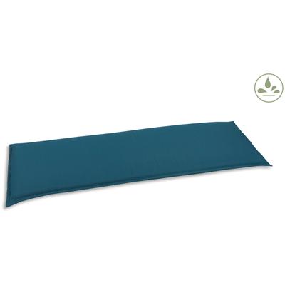 Bankauflage GO-DE, blau (petrol), B:48cm H:148cm, Bezug: 100% Polyester, Polsterauflagen, 3 Sitzer, wasserabweisend