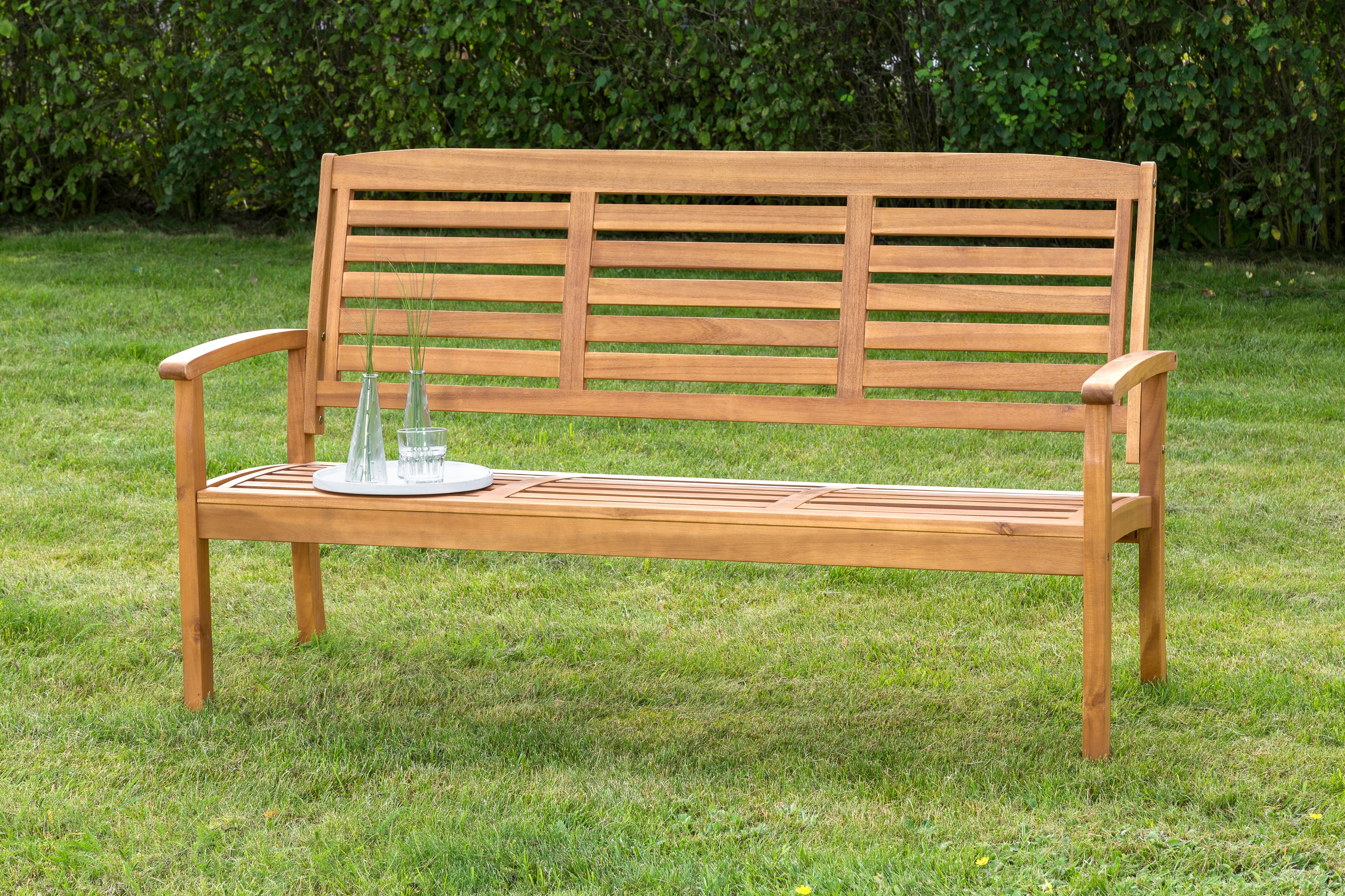 Gartenbank MERXX "Paraiba", braun, B:160cm H:91,5cm T:61cm, Holz, Sitzbänke