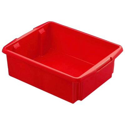 Stapelbox Aufbewahrungsboxen Gr. B/H/T: 36 cm x 14,5 cm x 45,5 cm, rot Kiste Kisten