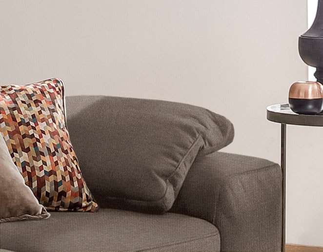 Armlehnenkissen W.SCHILLIG "run", braun (stone w82), B:53cm H:53cm, Flachgewebe W82 Q2 (74% Polyacryl, 26% Polyester), Polsterauflagen, Seitenteilkissen für die Armlehne