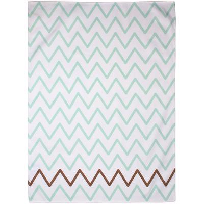 Geschirrtuch STUCO "Fresh", grün (weiß, hellmint, braun), B:50cm L:70cm, 100% Baumwolle, Geschirrtücher