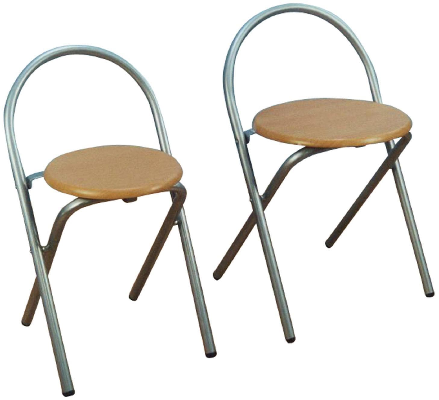 Klappstuhl HOME AFFAIRE, braun, B:38cm H:66cm T:39cm, Stühle, Klappstuhl, aus MDF (2er-Set)