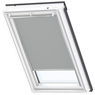 Verdunklungsrollo VELUX "DKL S06 0705S", grau, S06, Aluminium, Polyester, Rollos, alufarbene Führungsschienen & Griffleiste Image