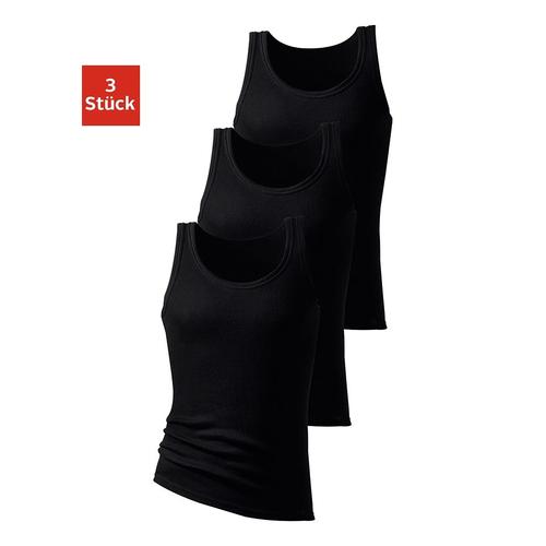 Tanktop H.I.S ""Feinripp"", Herren, Gr. 10, schwarz, Feinripp, Obermaterial: 100% Baumwolle. Melange in der Packung: 92% Baumwolle, 8% Polyester, unifarben, Basic, figurbetont, tiefer Rundhals, ohne Ärmel eingefasste Kante, Tops, ohne Seitennähte