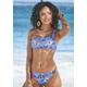 Bustier-Bikini-Top S.OLIVER "Maya" Gr. 34, Cup A/B, blau (blau, bedruckt) Damen Bikini-Oberteile Ocean Blue