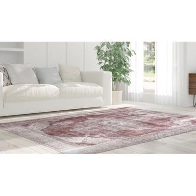 Teppich CALO-DELUXE "Layata 8030" Gr. 3, beige (elfenbeinfarben), B:140cm H:9mm L:200cm, Kunstfaser, Teppiche, Kurzflor, Wohnzimmer Image