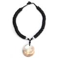 Kette mit Anhänger "Joy", Damen, Gr. one size, Holz, schwarz, COLLEZIONE ALESSANDRO, Basic, Halsketten, mit Holzplättchen