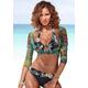 Bikini-Hose VENICE BEACH "Lori" Gr. 40, N-Gr, schwarz (schwarz, bedruckt) Damen Badehosen Ocean Blue