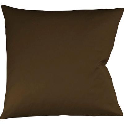 Kissenbezüge FLEURESSE "Colours", braun (mokka), B:40cm L:40cm, Interlock-Jersey, Obermaterial: 100% Baumwolle, Kissenbezüge, edler, bügelfreier Interlock-Jersey aus 100% Baumwolle Image