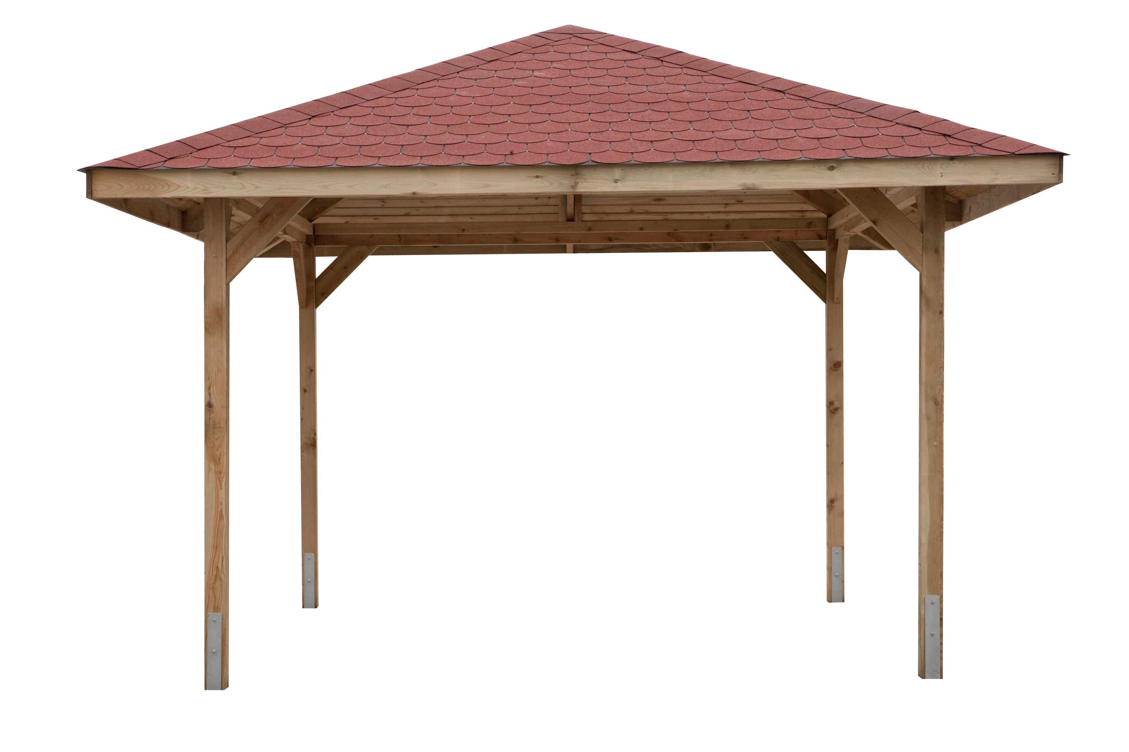 Pavillon WEKA "Paradies 3", braun, B/H/T: 433cm x 314cm x 433cm, Pavillons, BxT: 433x433 cm