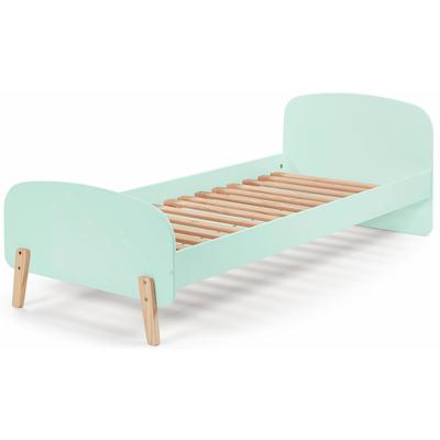 Kinderbett VIPACK "Kiddy, inkl. Rolllattenrost, Liegefläche 90/200 cm", grün (mintgrün), B:94cm H:72cm L:205cm, Betten, gradliniges Design in Retro-Optik, hochwertiges MDF lackiert Image