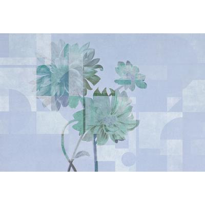 Fototapete LIVING WALLS "Walls by Patel Queen`s Garden", blau, B:4,00m L:2,7m, Vlies, Tapeten, Vlies, Wand
