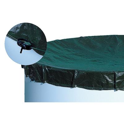Pool-Abdeckplane MY POOL BWT, schwarz (schwarz, grün), B:880cm L:500cm, Polyethylen (PE), Planen, für Ovalbecken, in versch. Größen Image