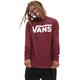 Sweatshirt VANS "VANS CLASSIC CREW II" Gr. M, rot (port royale) Herren Sweatshirts