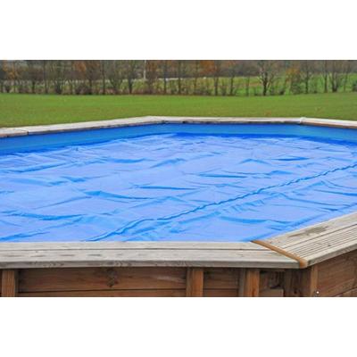 Solarabdeckplane GRE, blau, B:281cm H:0,4cm L:482cm, Polyethylen (PE), Planen, Sommerabdeckung für Pool Canelle, BxL: 281x482 cm