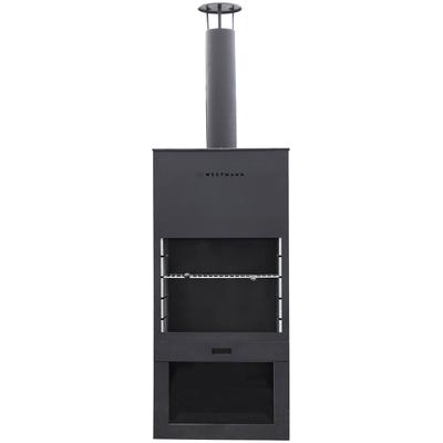 Grillkamin WESTMANN "LG610", schwarz, B:41cm T:70cm, Grills, BxTxH: 41x70x229 cm