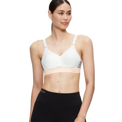 Sport-BH TRIACTION BY TRIUMPH "Triaction Hybrid Lite P EX", Damen, Gr. 80, Cup A, weiß, Single Jersey, Obermaterial: 46%