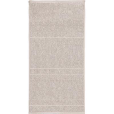 Duschtuch KLEINE WOLKE "Via, Größe 70/140 cm", weiß (auster), B:70cm L:140cm, Frottier, Obermaterial: 100% Baumwolle, Handtücher (Packung), Uni Farben, gestreift Image