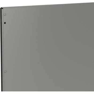 Hochbeet-Verkleidung BIOHORT "Paneelpaket MAXI", grau (quarzgrau, metallic), B:94cm H:77cm, Stahlblech, Abdeckblenden, BxH: 94x77 cm